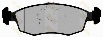BRAKE ENGINEERING pa1272 -  Комплект тормозных колодок, дисковый тормоз